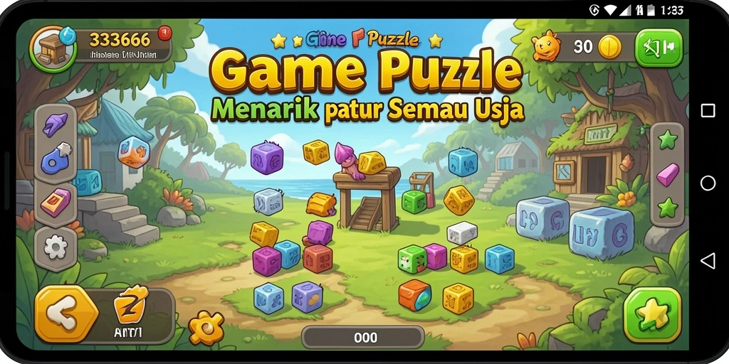 Tampilan gameplay 333666 yang penuh teka-teki menantang dan seru.