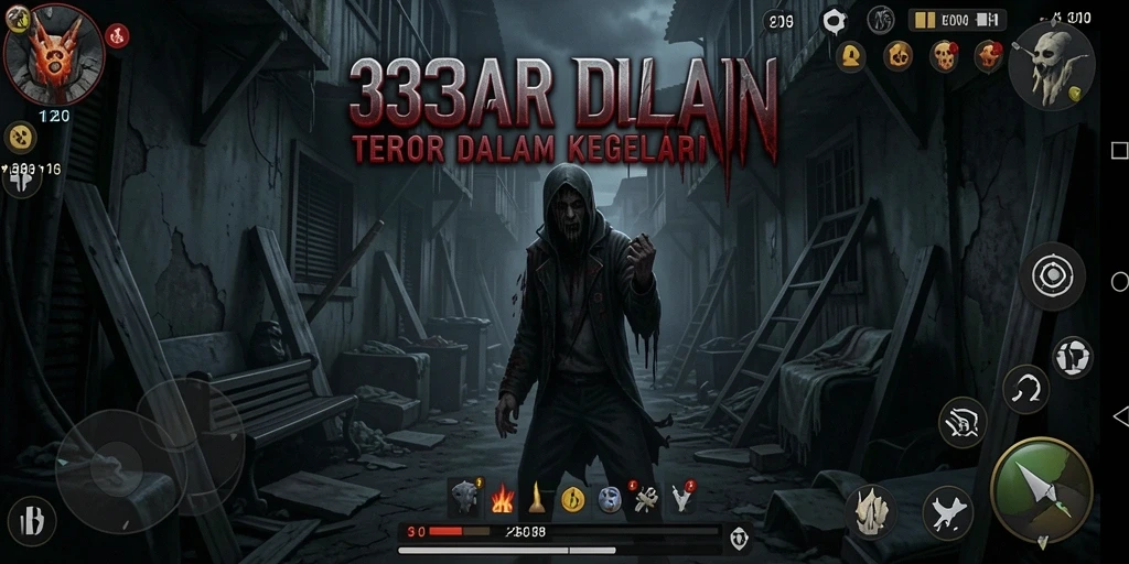 Screenshot menampilkan gameplay Horror yang mencekam dan menakutkan.