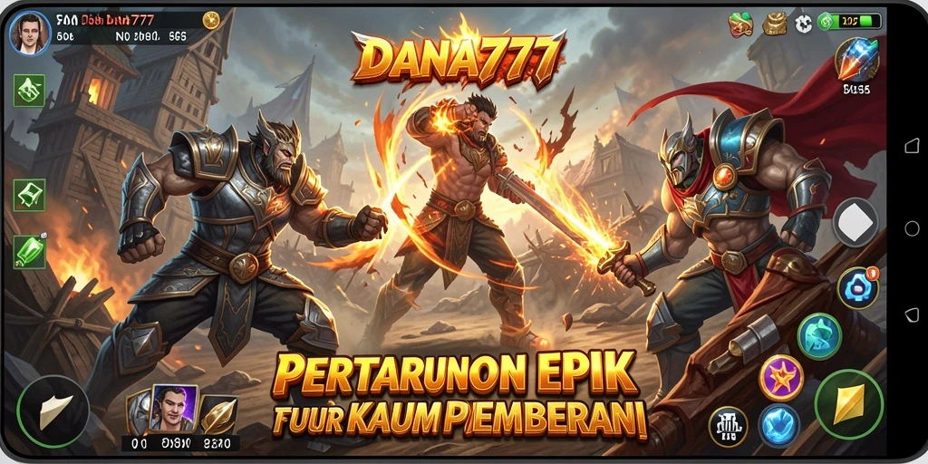 Tampilan seru aksi pertarungan dalam DANA777.
