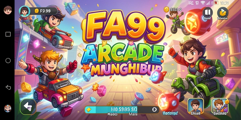 Tampilan seru gameplay FA99 dengan berbagai tantangan Arcade.
