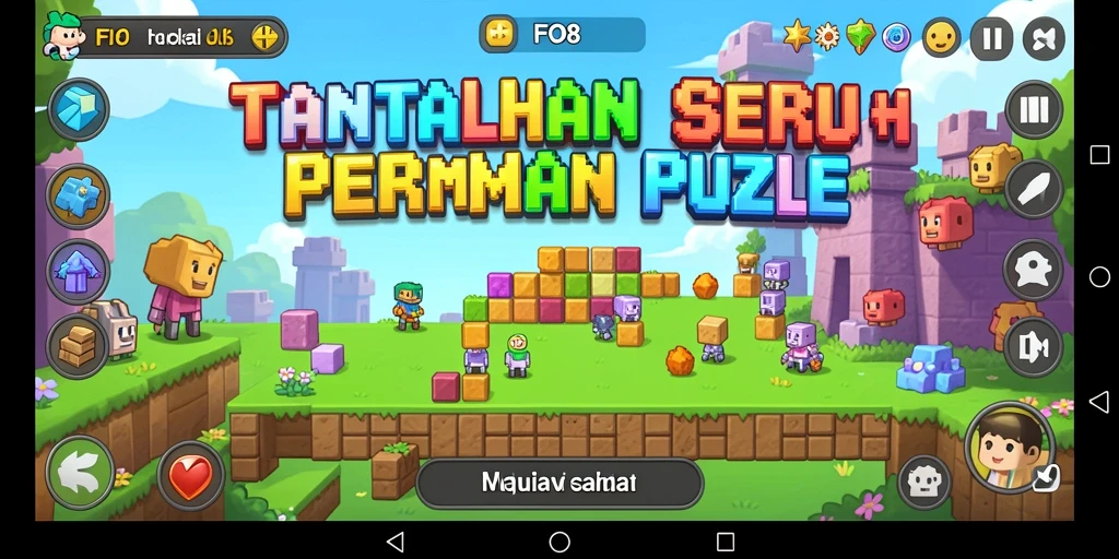 Tangkapan layar gameplay FO8 menunjukkan tantangan puzzle yang menarik.