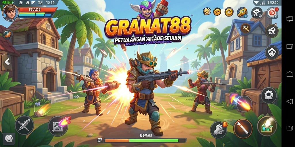 Tangkapan layar gameplay seru dari GRANAT88 dengan karakter dinamis.