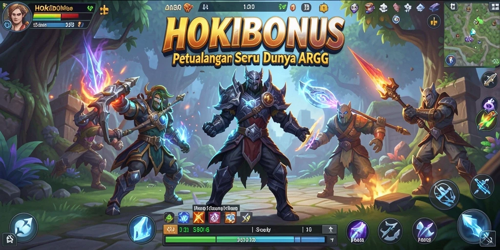 Tampilan gameplay HOKIBONUS yang seru dengan pertarungan intens.