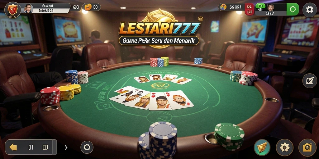 Gameplay Poker seru di aplikasi LESTARI777 yang mengasyikkan.
