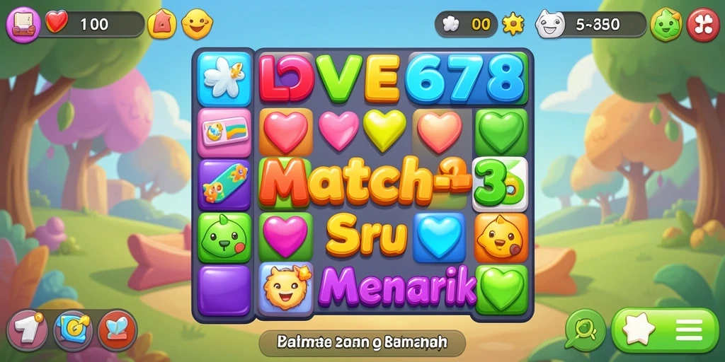 Tampilan screenshot utama LOVE678 dengan gameplay yang menarik dan berwarna.