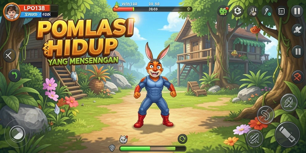 Tangkapan layar gameplay LPO138 menunjukkan interaksi karakter yang kaya.