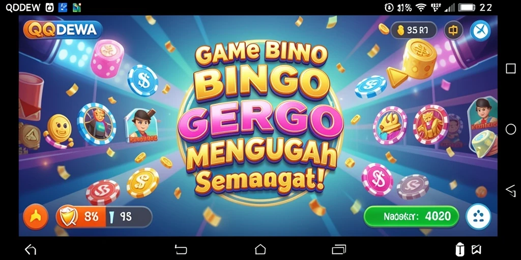 Tampilan menarik gameplay Bingo di QQDEWA.