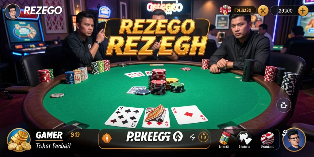 Tampilan luar biasa gameplay poker di REZEGO.