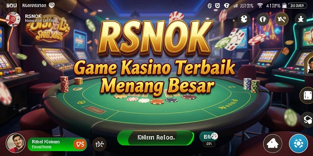 Tampilan gameplay menarik dari RSNOK dengan berbagai pilihan permainan kasino.