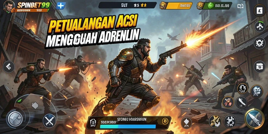 Tampilan aksi intens di SPINBET99 penuh ketegangan.