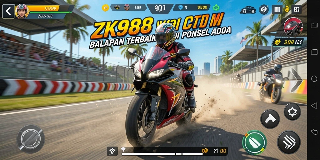 Gameplay seru dan penuh kecepatan di ZK988.